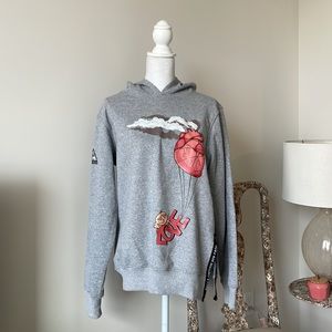 Grey Love Hoodie from DoGo